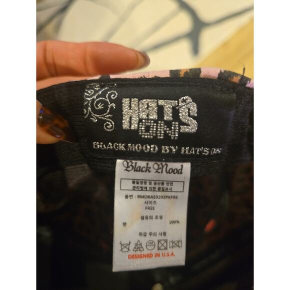 Black Mood by Hat’s On Leopard Print Snapback Cap Cat Eyes Korea Streetwear - Picture 3 of 6